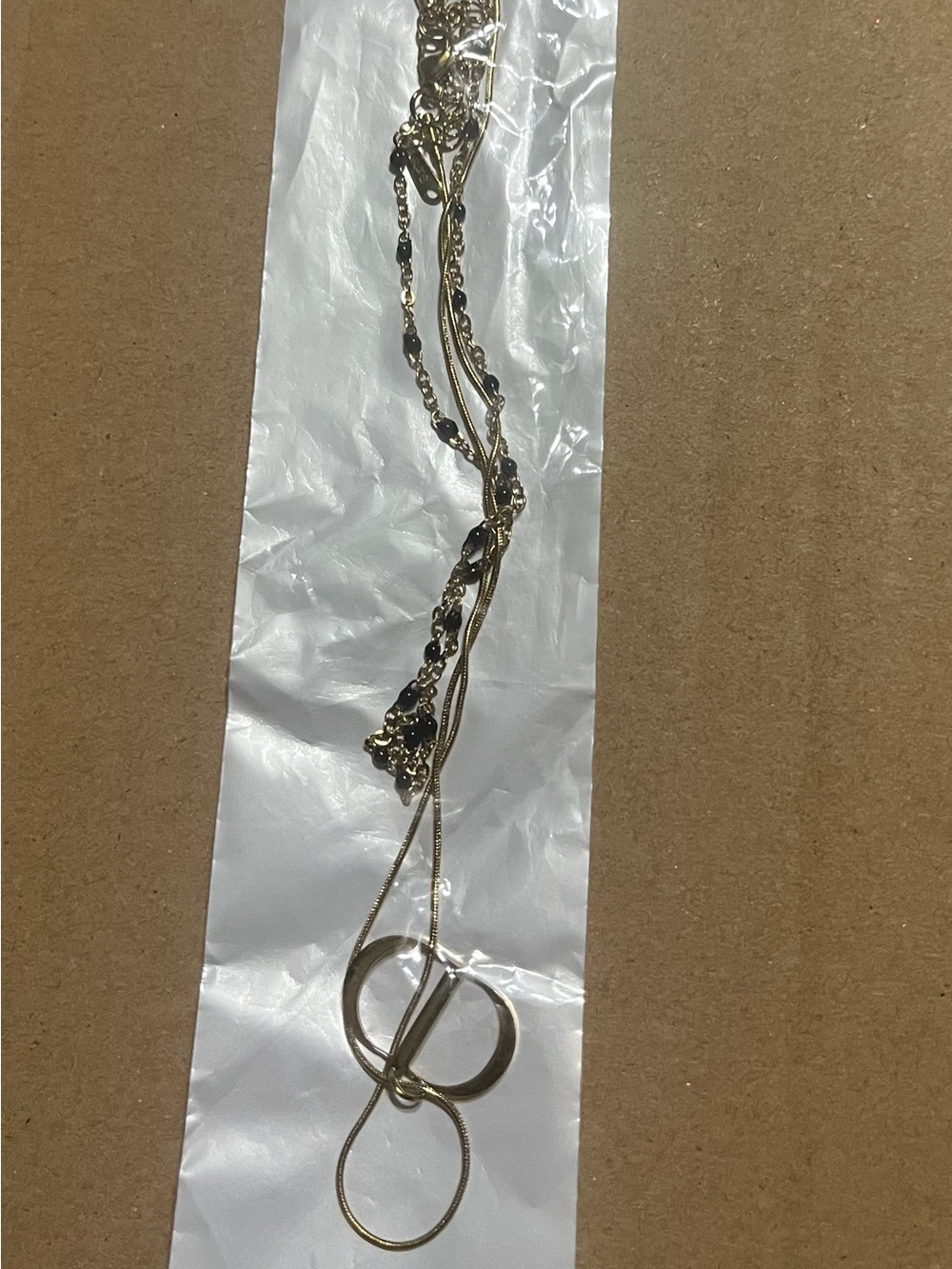 Delicate Gold-Tone stainless steel 14 k Pendant Necklace